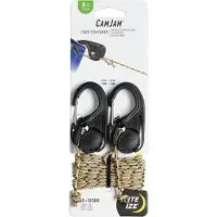 Niteize Tendeur en plastique noir pour ficelle de 2 à 5mm lot de 2