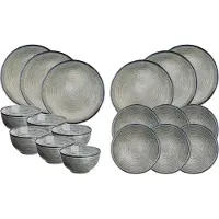 Bjorn The Essentials set de vaisselle Stone | 18 pièces