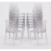 GRAND SOLEIL 16 chaises Chaise de cuisine Chaise de salle à manger Gruvyer - Transparent