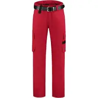 Malfini Pantalon de travail Pantalon de travail unie en sergé, Couleur : Rouge, Taille : 45