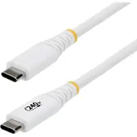 StarTech.com .com S2CEPR1MW-USB-CABLE, 1 m, USB-C, USB-C, USB 2.0, 0,48 Gbit/s, blanc