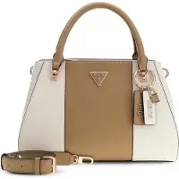 GUESS Noelle Ii Luxury Satchel Bag Beige,Blanc