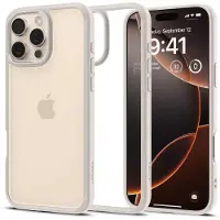Spigen Ultra Hybrid iPhone 16 Pro natural titanium/tytanowy ACS08127 (Apple iPhone 16 Pro), Coque pour téléphone portable, Transparent