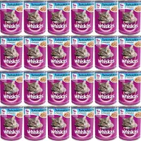 Whiskas Adult boîte 12x400 g - aliment complet humide pour chats adultes, morceaux de thon en gelée