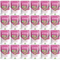 Schesir Thon et poulet au jambon en gelée pour chats 12 x 85 g