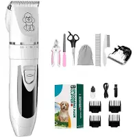 INF Tondeuse électrique pour animaux de compagnie avec tête de coupe en céramique épaisse pour une coupe précise et sans effort