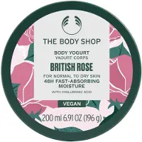 The Body Shop Yaourt Corps Rose Britannique, Hydratant 48h, 100% Végétalien, 200ml