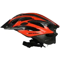 Dunlop Casque de vélo VTT pour homme et femme, rouge et noir, taille M (55-58 cm)