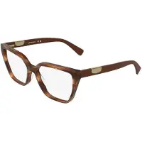 Longchamp Lunettes de Vue LO2785 55/16/140 Striped brown Acetate WOMAN LO2785