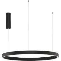 Nova Luce Suspension noire Elowen design Ø 80cm