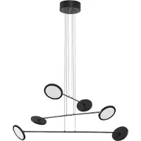 Nova Luce Lustre LED Scope, Variante : 49,23 W LED, hauteur 1500 mm, largeur 885 mm