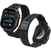 Spigen WBF0 (Acier inoxydable, Nylon, Plastique, Tissu), Sangles de montre, Noir