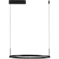 Nova Luce Suspension élégante Lunette noir Ø 660cm