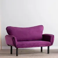 Dmora Mindulle - Canapé-lit 2 places, 140x65 cm Violet