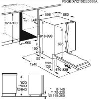 AEG Lave-vaisselle encastrable Comfortlift FSE96817P 60 cm FSE96817P