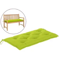 vidaXL Coussin pour banc de jardin vert clair 100x50x7 cm tissu Oxford