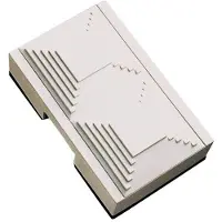 Solar Danmark AS Dørklokke hvid med sort bund mekanisk, med 2 toner Bruger 4 pk LR14 C batterier