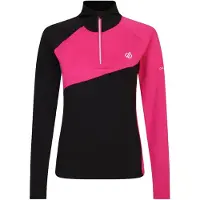 Dare 2b Ice Core Half Zip Long Sleeve T-shirt Noir,Rose 60 Femme