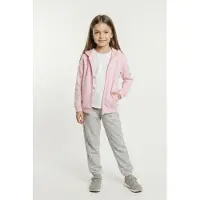 Adidas Survêtement 'ESSENTIALS' gris chiné / rose / blanc