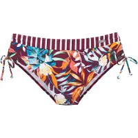 Venice beach Bas de bikini bleu cyan / orange / bordeaux / blanc