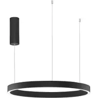 Nova Luce Suspension noire Elowen design Ø 60cm