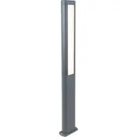 TRIO Leuchten - Lampe d'extérieur moderne I Lampe d'allée I Lampe de jardin I Lampe sur pied gris foncé incl. LED 100cm - Polo I Eclairage extérieur - Aluminium Allongé - I (non interchangeable) LED