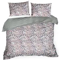 Eurofirany Parure de lit 220 x 200 cm en macosatin de coton, menthe, orange ESPRIT (Parure de lit, 220 x 200 cm, 70 x 80 cm)