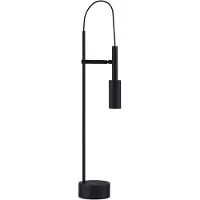 Nova Luce Joy - lampe de table avec interrupteur - Ø 10,5 x 54,5 cm - 7W LED inclus - noir sable