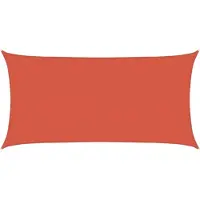 vidaXL Voile d'ombrage 160 g/m² Terre cuite 4x7 m PEHD