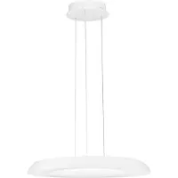 Nova Luce Suspension moderne Epos Ø 60cm blanc