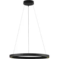 Nova Luce Suspension ronde Deos noir
