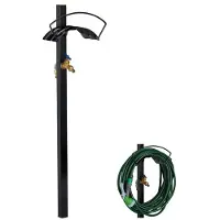 B2X Robinet de jardin avec support de tuyau