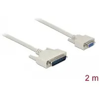 DeLOCK Câble série D-Sub 25 mâle vers D-Sub 9 femelle 2 m (2 m, VGA)