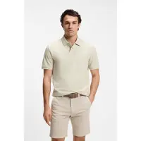 BOSS Phoenix 10279708 Orange Short Sleeve Polo Beige M Homme