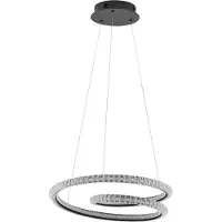 Lyora Suspension design Ginevra noir Ø 48cm