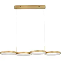 Nova Luce Suspension moderne Magnus Or 84cm