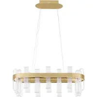 Nova Luce ARGO LED Suspension or 82W blanc chaud 80x30x120cm dimmable 9756715 (3133 lm)