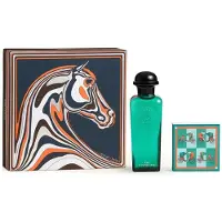 Hermès Paris Coffret 2 pièces eau verte orange