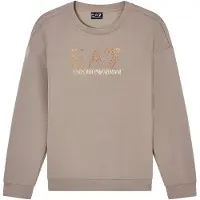 Emporio Armani pour femme. 7W001488_AF24375 Sweat Logo Series gris (S), Casuel, Modal, Manche longue