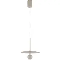 Nova Luce Edem - lampe suspendue - Ø 30 x 217 cm - 8W LED inclus - beige