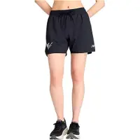 New Balance Short Pantalón corto Valencia Marathon RC 3 inch negro puro mujer pour Femme
