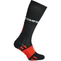 Compressport - Chaussettes de compression - Full Socks Run Black - Taille 35-38 - Noir