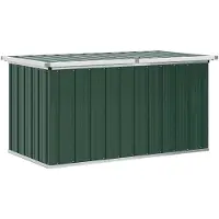 vidaXL Coffre de jardin vert 129 x 67 x 65 cm