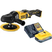 DeWalt DCM 849 H1 Polisseuse excentrique sans fil 18 V 180 mm Brushless + 1x Powerstack batterie 5,0 Ah + chargeur