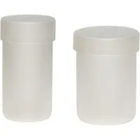 Hubsch Bocal Avec Couvercle En Verre Dépoli Blanc (X2)