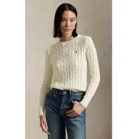 Ralph Lauren pour femme. 211A91216002 Pull en laine et cachemire blanc crème (XXL), Casuel, Manche longue
