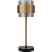 Lyora Lampe de table Sianna noir avec or