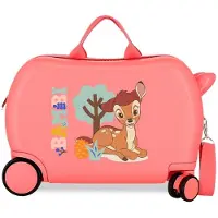 Disney Carrello Bambi Cavalcabile, Valise, Rose
