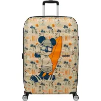 American Tourister trolley Wavebreaker Disney Spinner 77 / 28 Disney Trolley Mickey Super Surfer beige