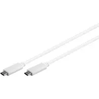 Microconnect USB3.1CC1W 1m USB C USB C blanc Câble USB (USB3.1CC1W)